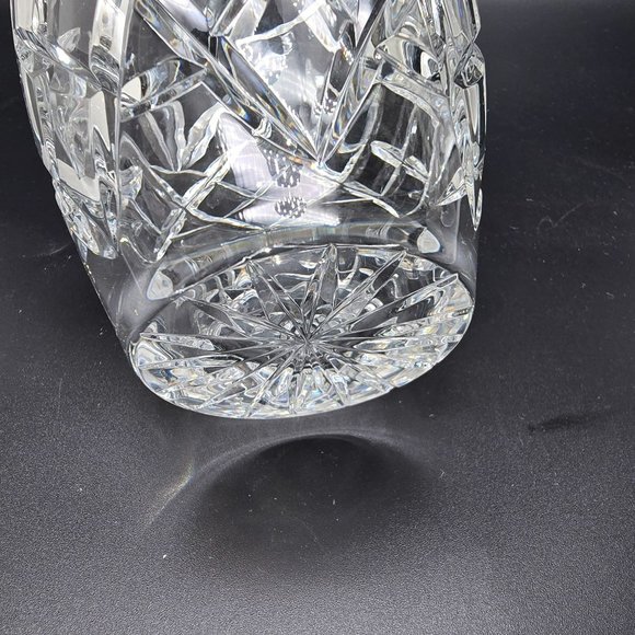 Ceska Vase Leaded Crystal With Diamond & Fan Pattern 6" Floral Table Size JJ3823 - Picture 6 of 9